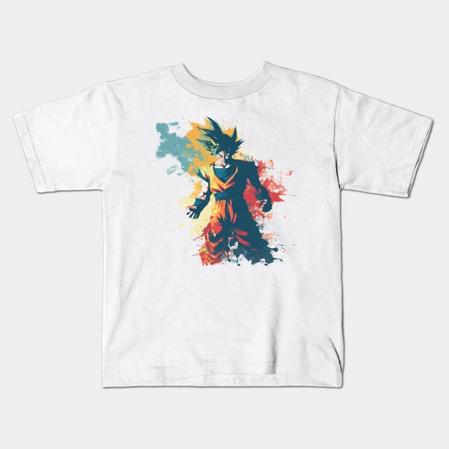 goku Kids T-Shirt by pokermoment